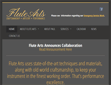 Tablet Screenshot of flutearts.com